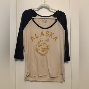 Chaser brand Alaska baseball tee. Size M.